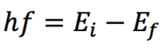 formula da energia E=hf